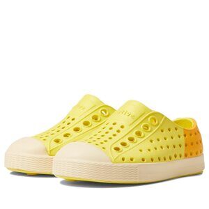 NATIVE SHOES, JEFFERSON CHILD, KIDS LIGHTWEIGHT SNEAKER, CRAYON YELLOW/SHELL WHI